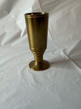Rare Antique Brass Goblet-Style Decorative Vase
